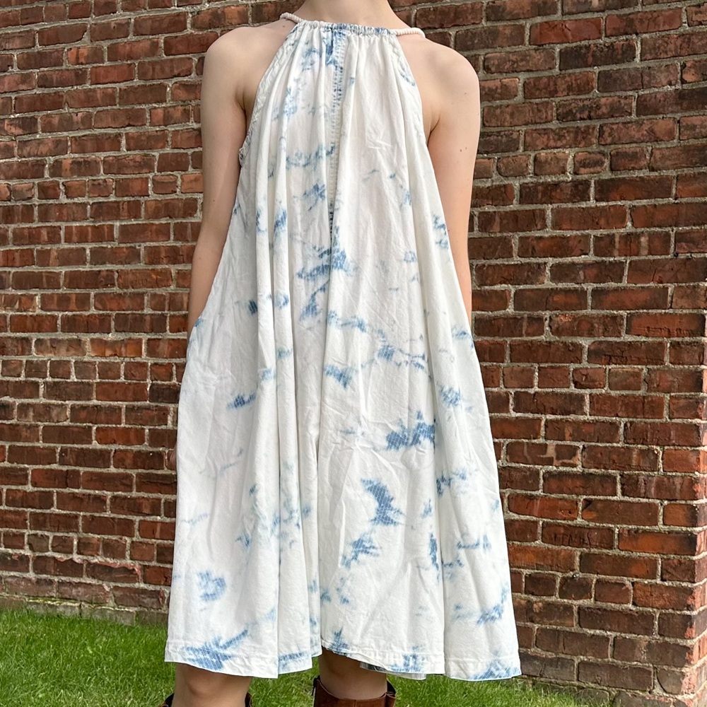 Anthropologie Holding Horses chambray tie dye swing dress, S. - Picture 14 of 16